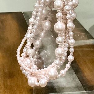 Designer Series Multi Sized Cultured.Freshwater Pearl Multi Strand Necklace